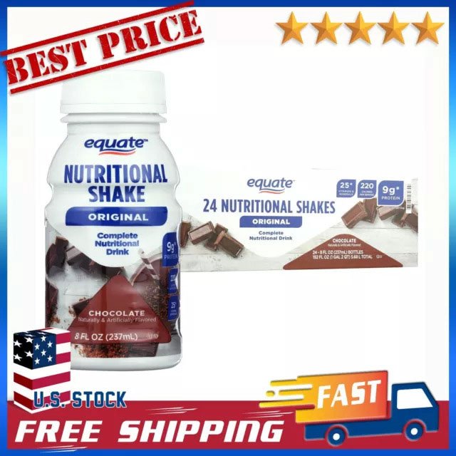 equate chocolate nutritional shake plus diabetic