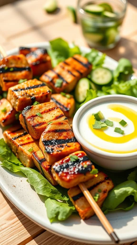 Authentic Greek Souvlaki with Tzatziki Recipe