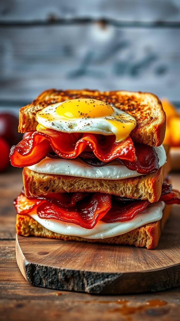 Classic Bacon and Egg Breakfast Sandwich
