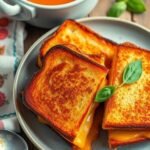 Classic Grilled Cheese Sandwich with Tomato Soup Recipe