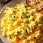 Creamy Cheesy Scrambled Eggs Recipe