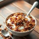 Crunchy Granola with Creamy Milk Recipe