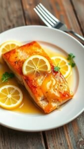 Delicious Baked Salmon with Lemon Butter