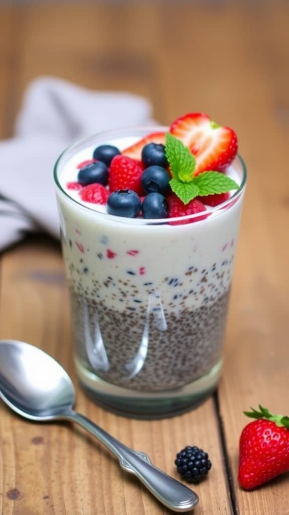 Delicious Chia Pudding with Berries Recipe