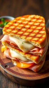 Delicious Ham and Swiss Cheese Panini Recipe