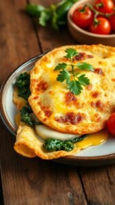 Delicious Spinach and Cheese Omelet Recipe