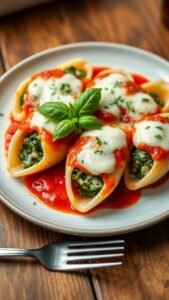 Delicious Spinach and Ricotta Stuffed Shells Recipe