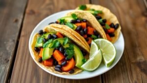 Delicious Sweet Potato and Black Bean Tacos Recipe