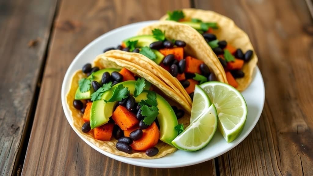 Delicious Sweet Potato and Black Bean Tacos Recipe