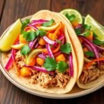 Flavorful Pulled Chicken Tacos with Zesty Slaw