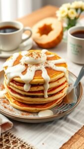 Fluffy Cinnamon Roll Pancakes Recipe