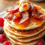 Fluffy Maple Bacon Pancakes Recipe