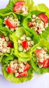 Healthy Tuna Salad Lettuce Wraps Recipe