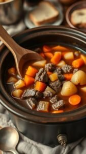 Hearty Crockpot Cowboy Stew Recipe