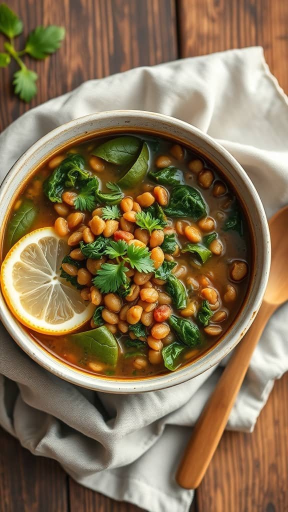 Hearty Lentil and Spinach Soup Recipe
