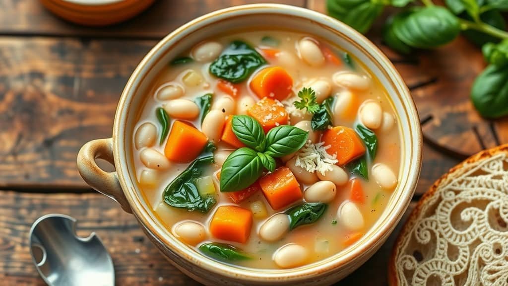Hearty Tuscan White Bean Soup Recipe
