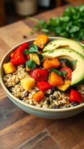 Nutritious Quinoa and Roasted Veggie Bowl Recipe