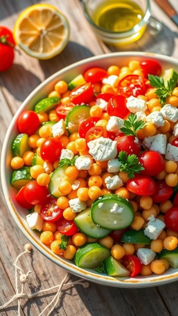 Refreshing Mediterranean Chickpea Salad Recipe