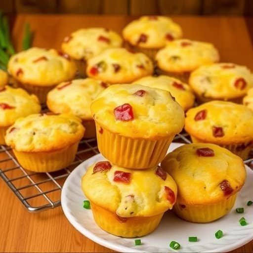 Savory Cheese and Bacon Muffins Recipe