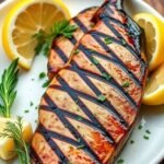 Savory Grilled Tuna Steak with Garlic and Herbs