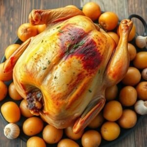Savory Roasted Garlic Chicken with Herbed Potatoes