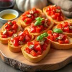 Savory Roasted Garlic and Tomato Bruschetta Recipe