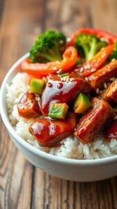 Savory Teriyaki Chicken Rice Bowl Recipe