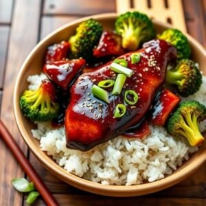 Savory Teriyaki Chicken with Rice