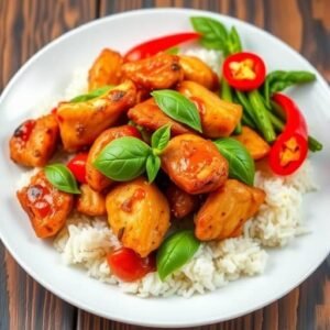 Savory Thai Basil Chicken Stir-Fry