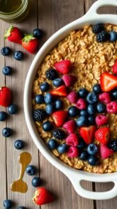 The Perfect Baked Oatmeal with Berries
