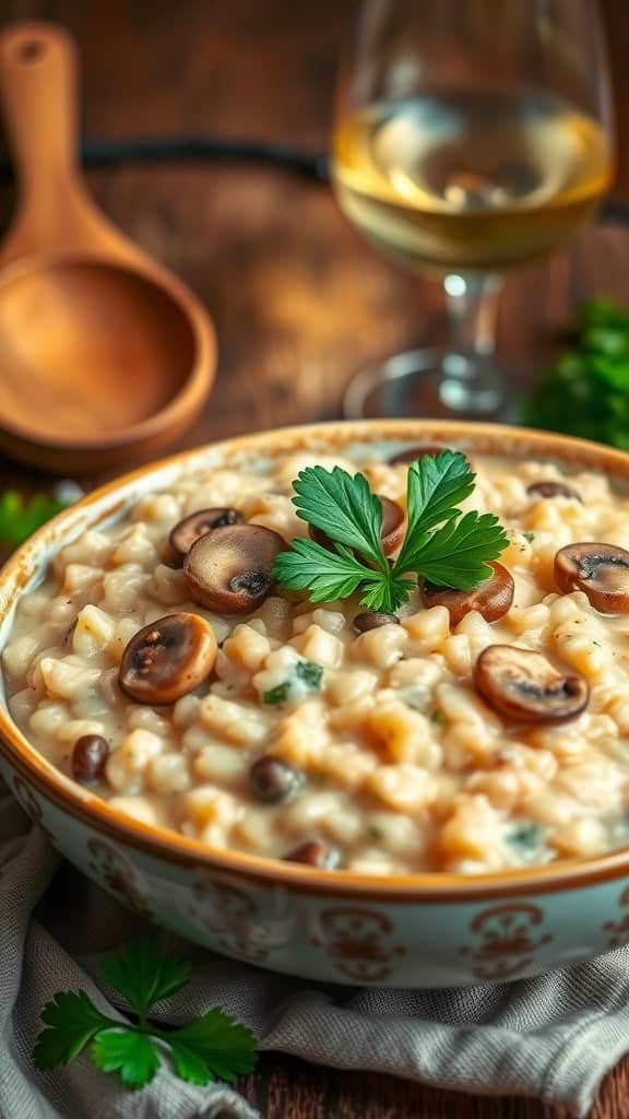 The Ultimate Creamy Mushroom Risotto