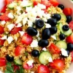 Vibrant Mediterranean Orzo Salad with Fresh Vegetables
