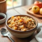 Warm and Comforting Baked Apple Cinnamon Oatmeal