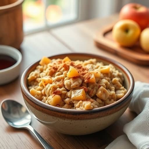 Warm and Comforting Baked Apple Cinnamon Oatmeal