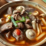 A Flavorful Bowl of Beef Hot and Sour Soup