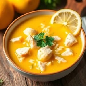 Authentic Greek Lemon Chicken Soup (Avgolemono)