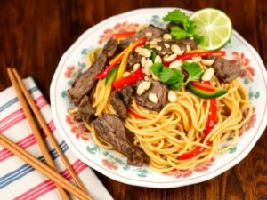 Delicious Beef Pad Thai for a Weeknight Feast