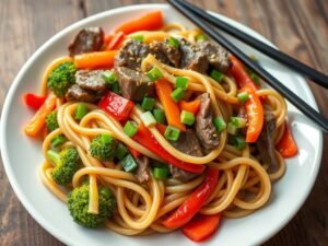 Delicious Beef Udon Stir-Fry