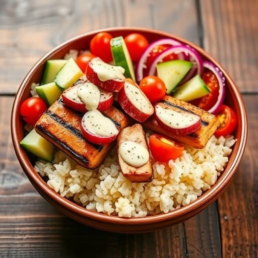Flavorful Lebanese Chicken Shawarma Bowl