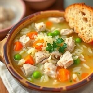 Hearty Chicken and Rice Soup Recipe