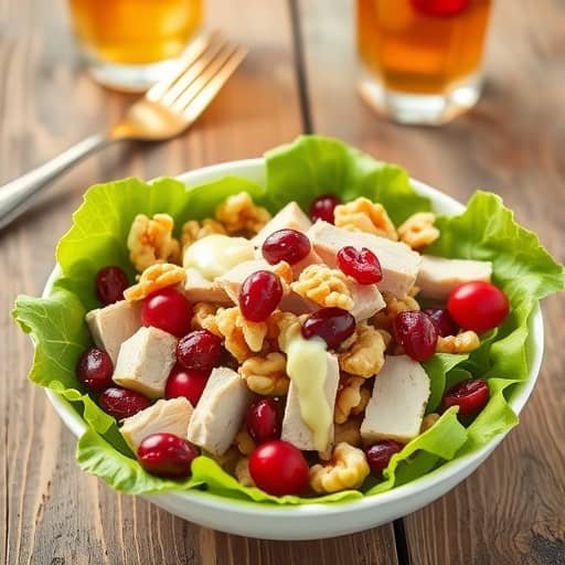 Refreshing Cranberry Walnut Chicken Salad Recipe