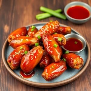 Spicy Honey Sriracha Chicken Wings Recipe