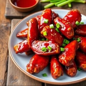 Sticky and Flavorful Spicy Korean Chicken Wings