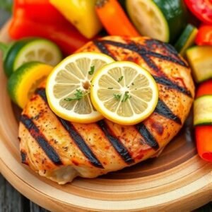 Zesty Grilled Lemon Herb Chicken Recipe