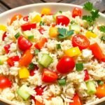 A Perfectly Light Mediterranean Rice Salad