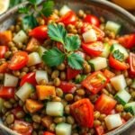 A Refreshing Mediterranean Lentil Salad