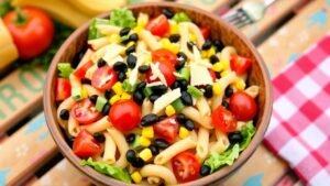A Refreshing and Hearty Taco Pasta Salad