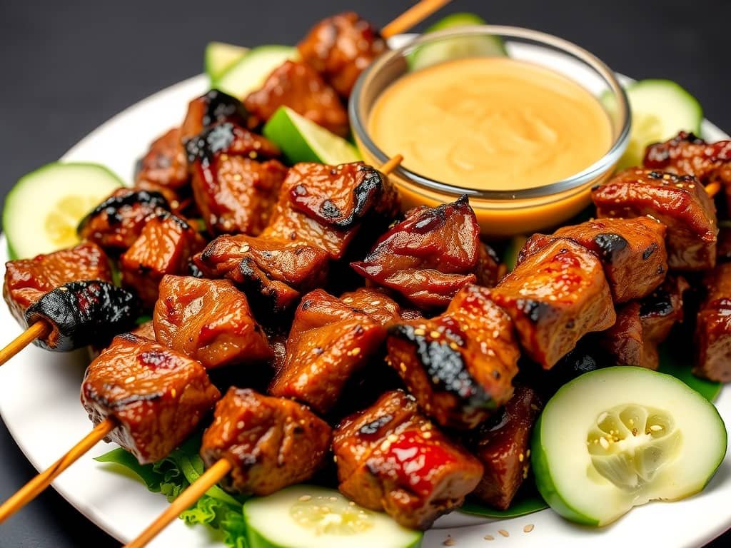 Authentic Grilled Beef Satay Recipe