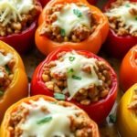 Delectable Baked Stuffed Peppers Recipe