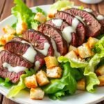 Delicious Grilled Beef Caesar Salad Recipe